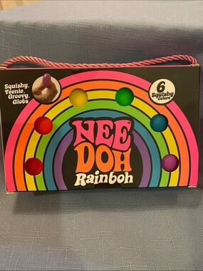 Rare NeeDoh Rainboh Rainbow Squeeze Toy Set - Multicolor